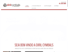 Tablet Screenshot of dirilcymbals.com.br